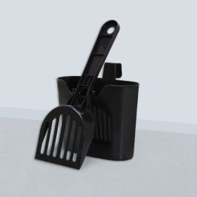 Mesh Cat Litter Scoop Lengthened Handle (Option: Black-Cat Litter Scoop Suit)